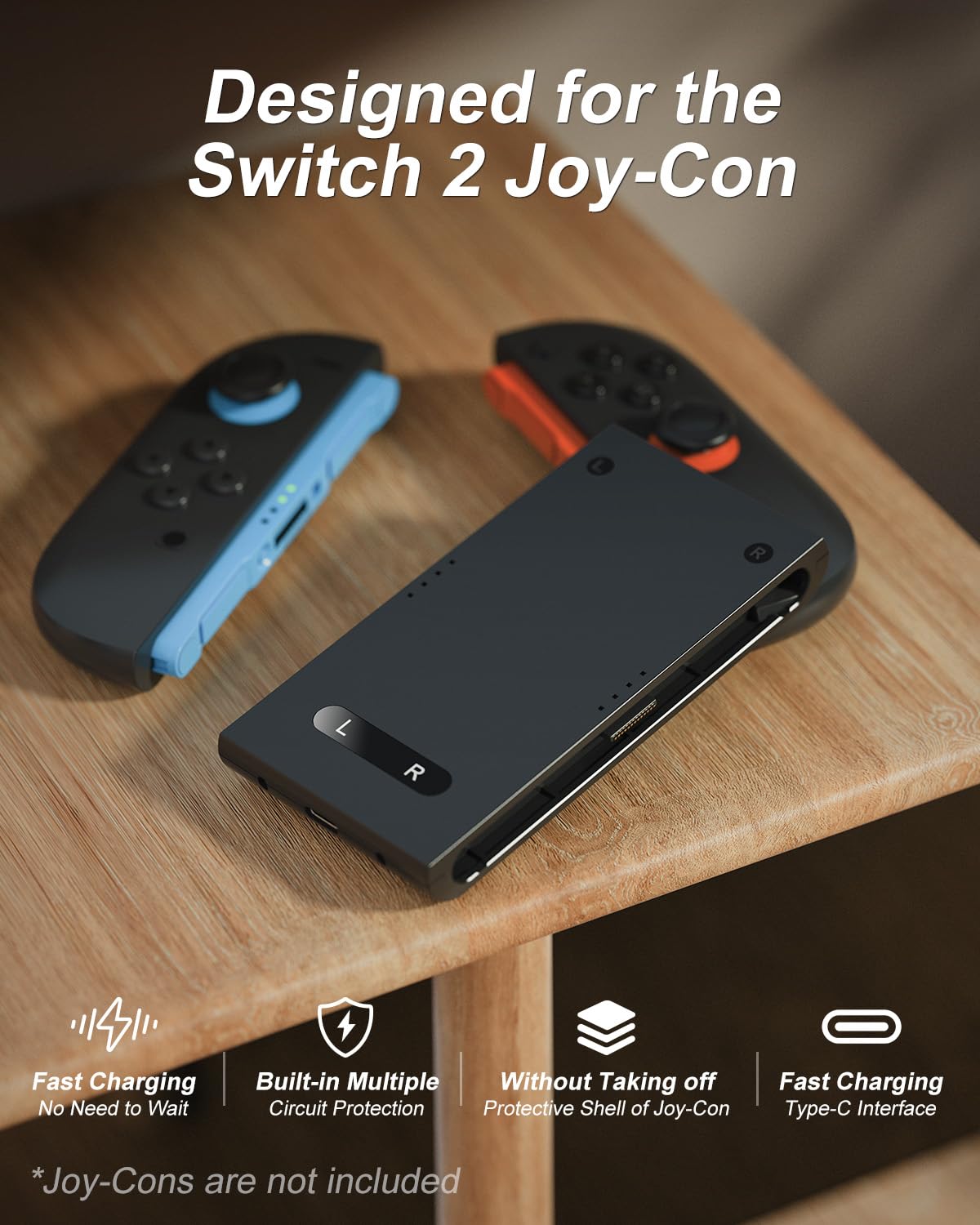 Gaming Accessories Holder - AOLION для Switch2 JOY-CON: Маленькая зарядная