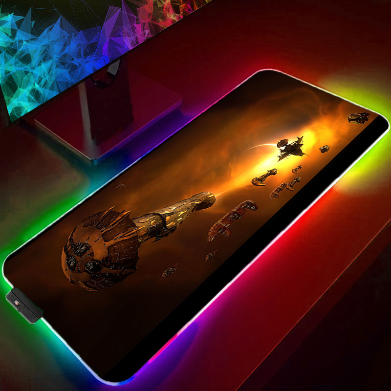 Gaming Accessories Online - Коврик для мыши RGB, большой игровой