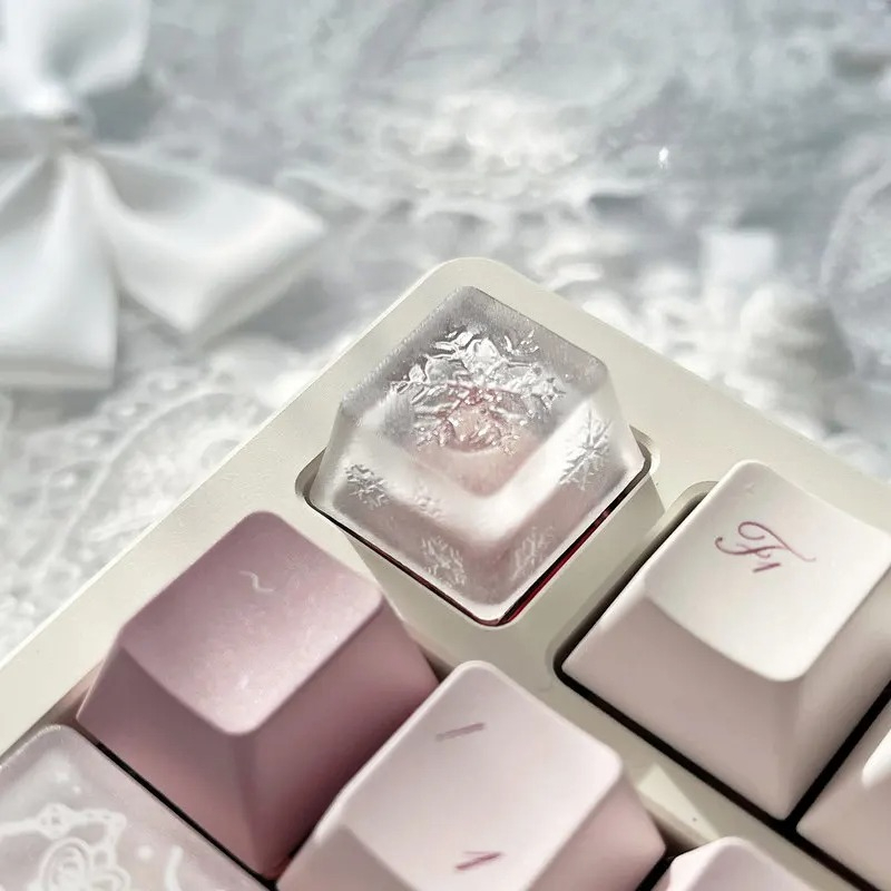 Gaming Accessories Dropshipping - Механическая клавиатура с тематикой снежинок, силиконовые