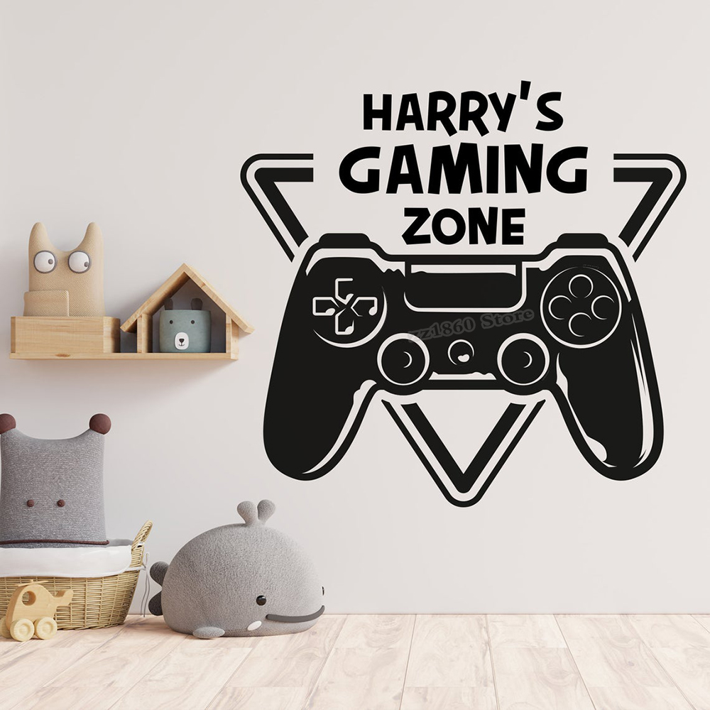 Gaming Accessories Wall - Настенная Наклейка с названием игровой зоны