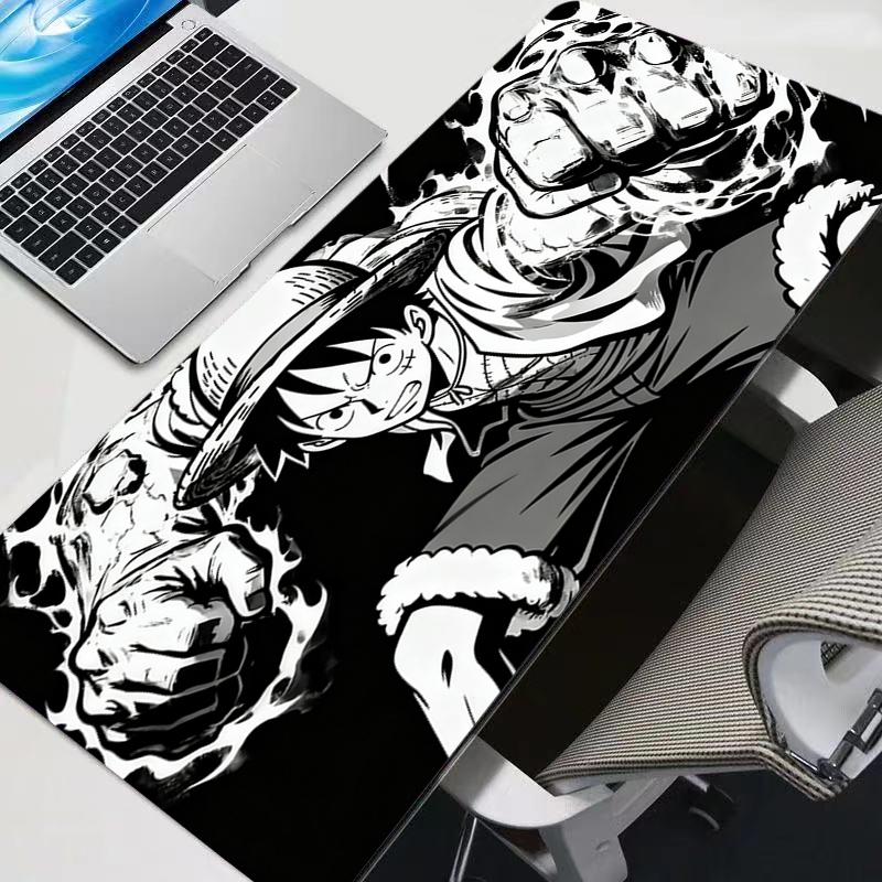 Gaming Accessories White - Черно-белый коврик для мыши One Piece