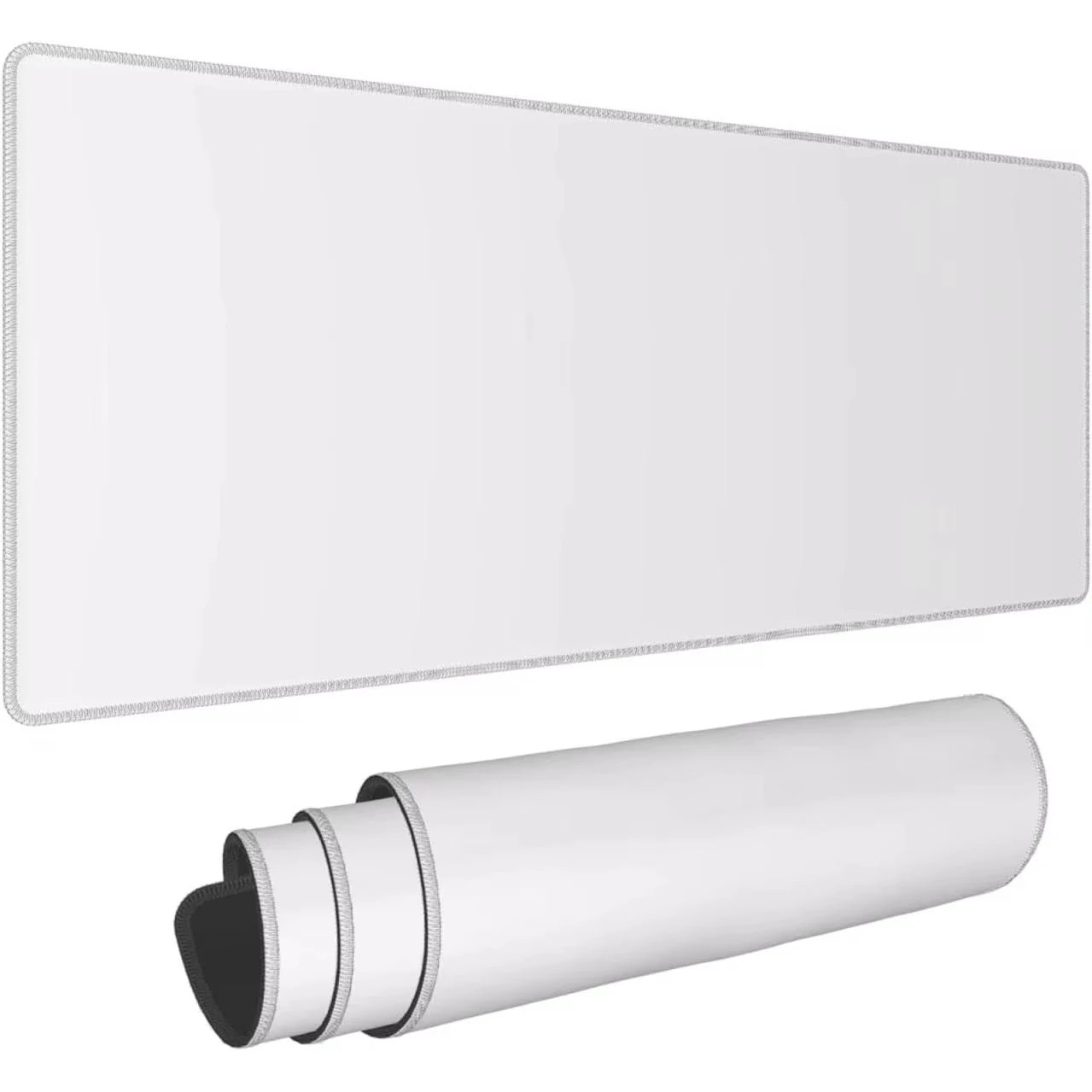 Gaming Accessories White - Белый большой коврик для мыши, простой