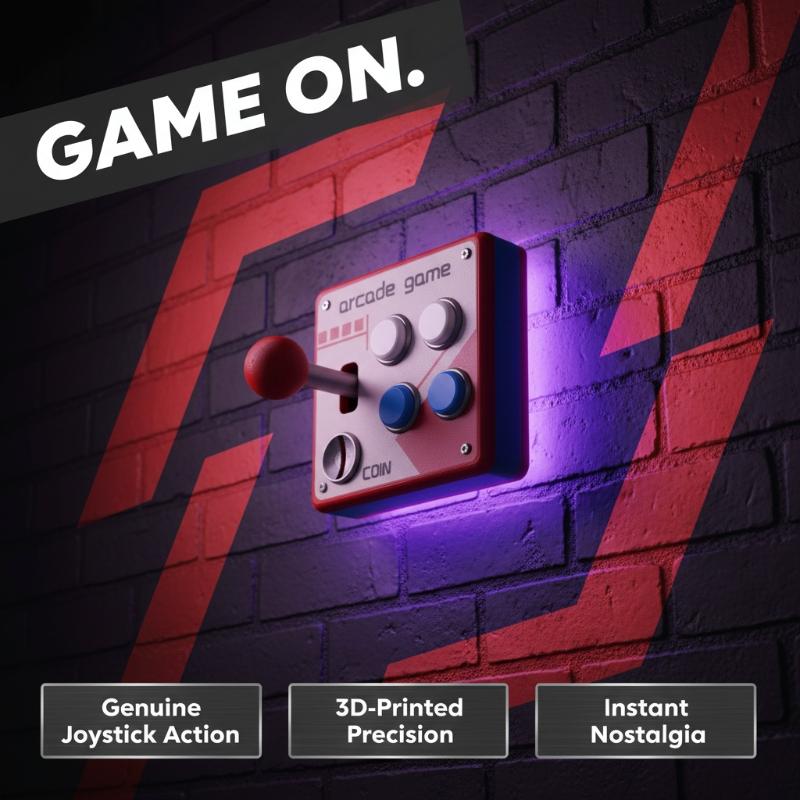 Gaming Accessories Wall - Ретро-кнопка для аркадных игр, креативный настенный