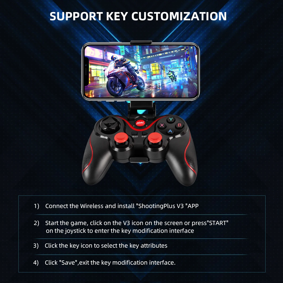 GAMINJA беспроводной Bluetooth – обзор и цена Gaming Accessories Tablet