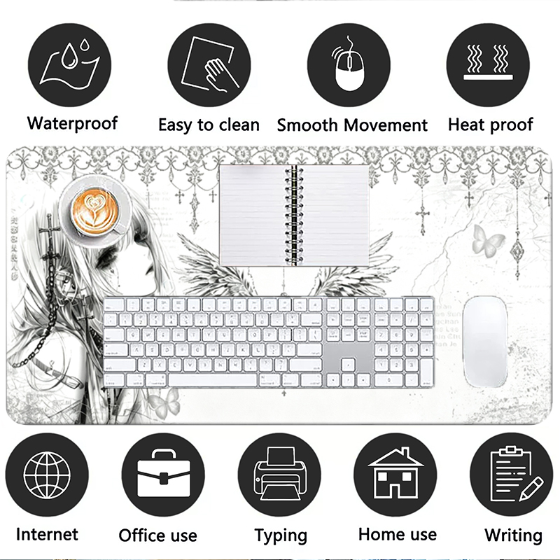 Кожаный коврик для мыши, черно – обзор и цена Gaming Accessories White